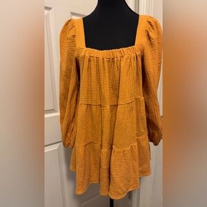 She + Sky Vibrant BabyDoll Dress